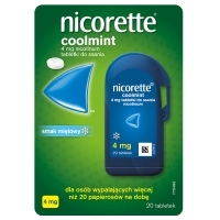 Nicorette Coolmint 4mg tabletki do ssania x20 sztuk