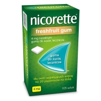 Nicorette FreshFruit 4mg guma do żucia x105 sztuk