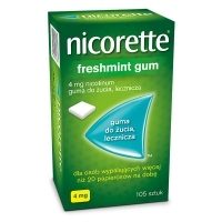 Nicorette Freshmint 4mg guma do żucia x105 sztuk