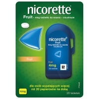 Nicorette Fruit 4mg tabletki do ssania x20 sztuk