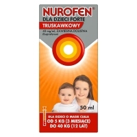 Nurofen dla dzieci Forte 40mg/ml o smaku truskawkowym zawiesina 50ml