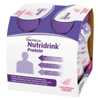 Nutridrink Protein o smaku truskawkowym 4x125ml