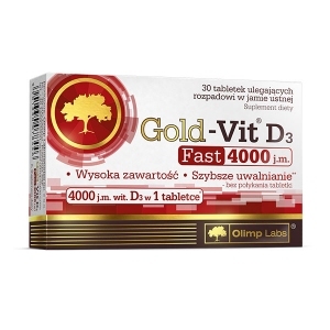 Olimp Gold-Vit D3 Fast 4000 j.m x30 tabletek do ssania