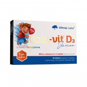 Olimp Gold-vit D3 Junior o smaku owocowym x30 tabletek