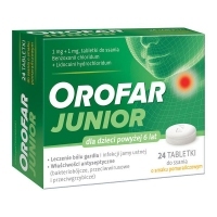 Orofar Junior x24 tabletki do ssania
