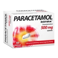 Paracetamol Biofarm 500mg x50 tabletek