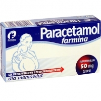 Paracetamol Farmina 50mg czopki x10 sztuk