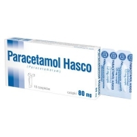 Paracetamol Hasco  80mg czopki x10 sztuk
