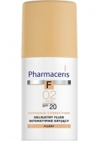 Pharmaceris F delikatny fluid intensywnie kryjący SPF20 02 Sand 30ml <span style="color: #b40000">+ puder matujący</span>