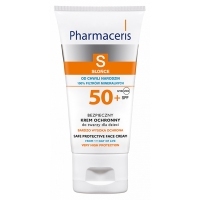 Pharmaceris S SPF50+ bezpieczny krem ochronny do twarzy dla dzieci od chwili narodzin 50ml <span style="color: #b40000">+ Pharmaceris krem kojąco-zmiękczający 15ml</span>