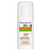 Pharmaceris S SPF50+ krem ochronny dla skóry trądzikowej, mieszanej i tłustej 50ml <span style="color: #b40000">+ Pharmaceris krem kojąco-zmiękczający 15ml</span>