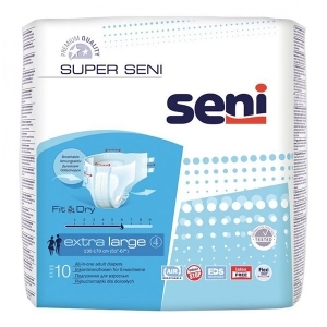 Pieluchomajtki SENI Super Seni rozmiar XL x10 sztuk