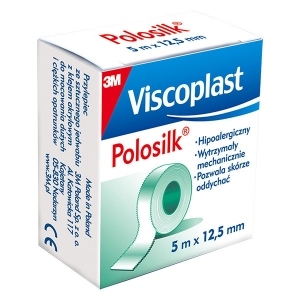 Plaster przylepiec Viscoplast Polosilk 5m x 12,5mm