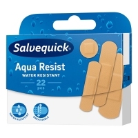 Plastry SALVEQUICK Aqua Resist wodoodporne (4 rozmiary) x22 sztuki