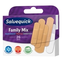 Plastry SALVEQUICK Family Mix (3 rozmiary) x26 sztuk