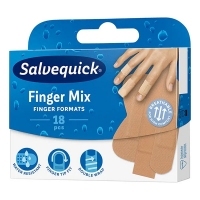 Plastry SALVEQUICK Finger Mix (3 rozmiary) x18 sztuk