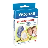 Plastry Viscoplast Opti-plast Junior dekorowany (62x50mm) x10 sztuk