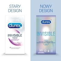 Prezerwatywy DUREX Invisible Dodatkowo nawilżane x10 sztuk