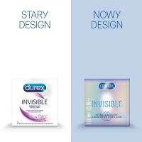 Prezerwatywy DUREX Invisible Dodatkowo nawilżane x3 sztuki