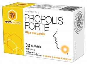 Propolis Forte o smaku pomarańczowym x30 tabletek do ssania