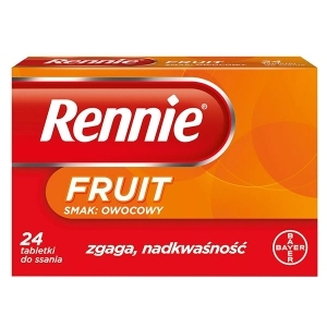 Rennie Fruit smak owocowy x24 tabletki do ssania