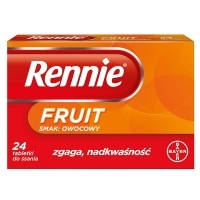Rennie Fruit smak owocowy x24 tabletki do ssania