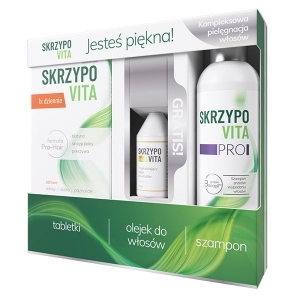 Skrzypovita PRO szampon 200ml + tabletki 1x dziennie x42 sztuki + olejek 30ml GRATIS (ZESTAW)
