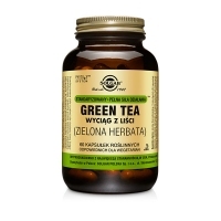 Solgar Green Tea (Zielona Herbata) wyciąg z liści x60 kapsułek <span style="color: #b40000">(data ważności: 2023.09.30)</span>