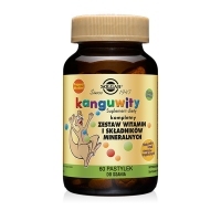 Solgar Kanguwity Zestaw witamin i minerałów (smak owoce tropikalne) x60 pastylek do ssania