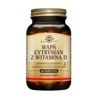 Solgar Wapń cytrynian z witaminą D x60 tabletek