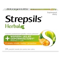 Strepsils Herbal miod melisa propolis x24 pastylki do ssania
