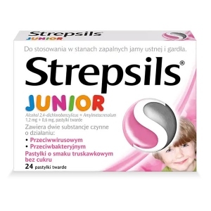 Strepsils Junior x24 pastylki do ssania
