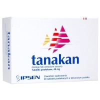 Tanakan 40mg x90 tabletek <span style="color: #b40000">(data ważności: 2024.05.31)</span>