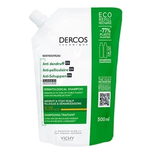 VICHY Dercos szampon przeciwłupieżowy do włosów suchych REFILL 500ml