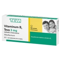 Vitaminum B2 Teva 3mg x50 tabletek