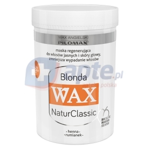 WAX NaturClassic Blonda regenerująca maska do włosów jasnych 480ml