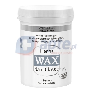 WAX NaturClassic Henna regenerująca maska do włosów ciemnych zniszczonych i suchych 240g