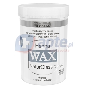 WAX NaturClassic Henna regenerująca maska do włosów ciemnych zniszczonych i suchych 480g