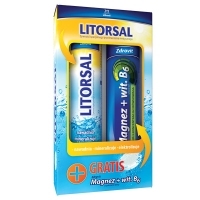 Zdrovit Litorsal + Zdrovit Magnez + wit.B6 2x24 tabletki musujące (ZESTAW)