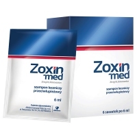 Zoxin-med 20mg/ml szampon przeciwłupieżowy x6 saszetek po 6ml